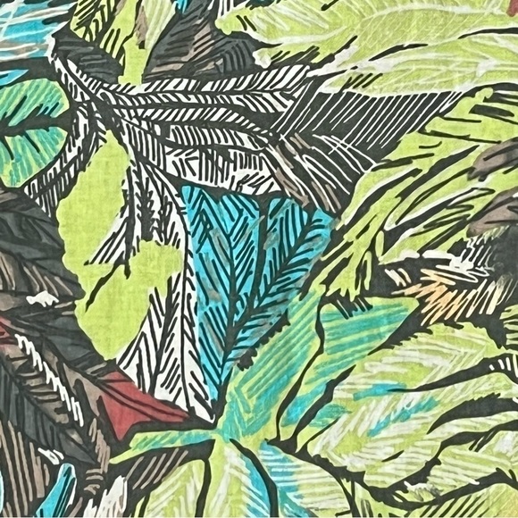 NWT Christopher & Banks linen blend tropical print side zip skirt, 12 petite. - Picture 8 of 8